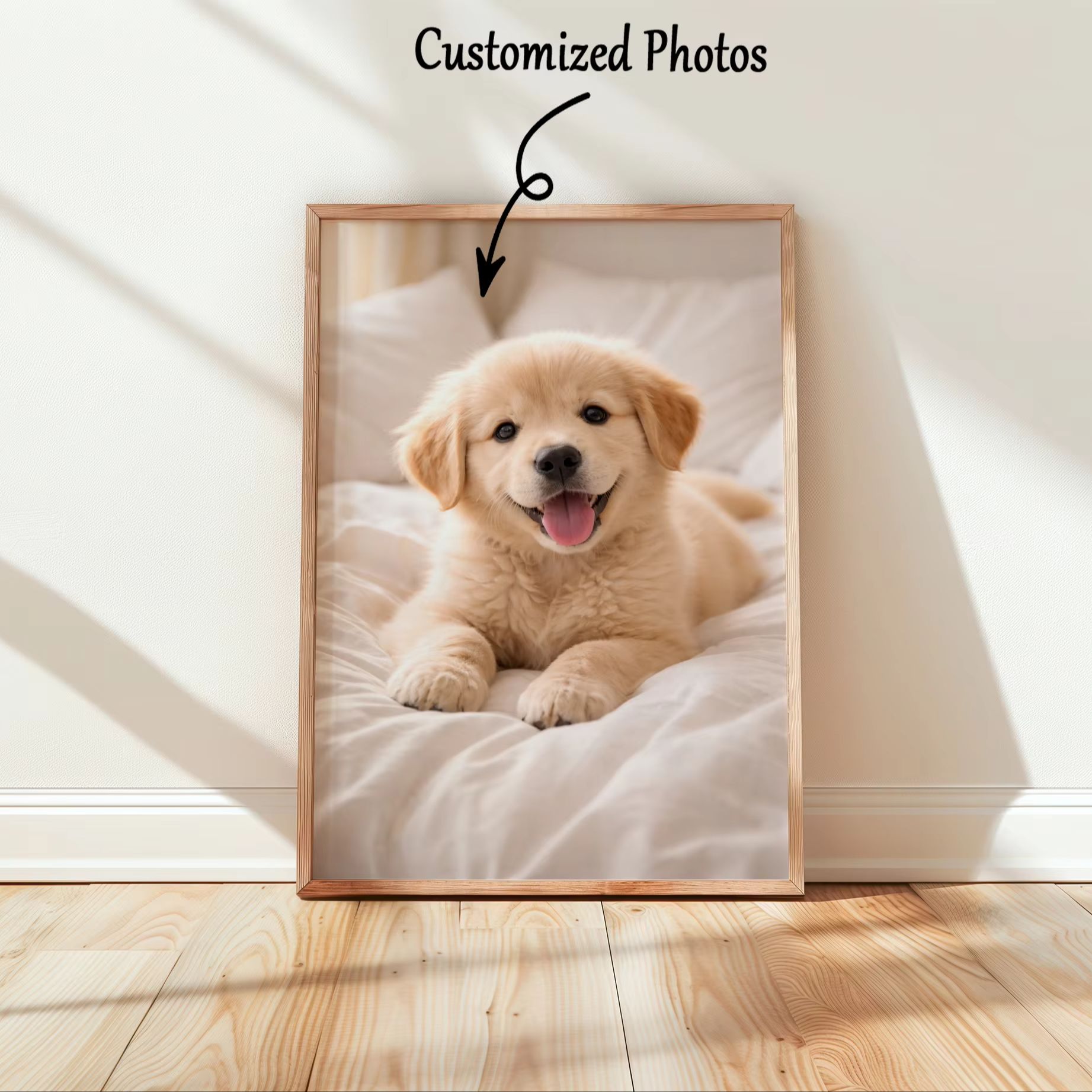 Pet Portrait Custom - Impressão em tela personalizada com foto,