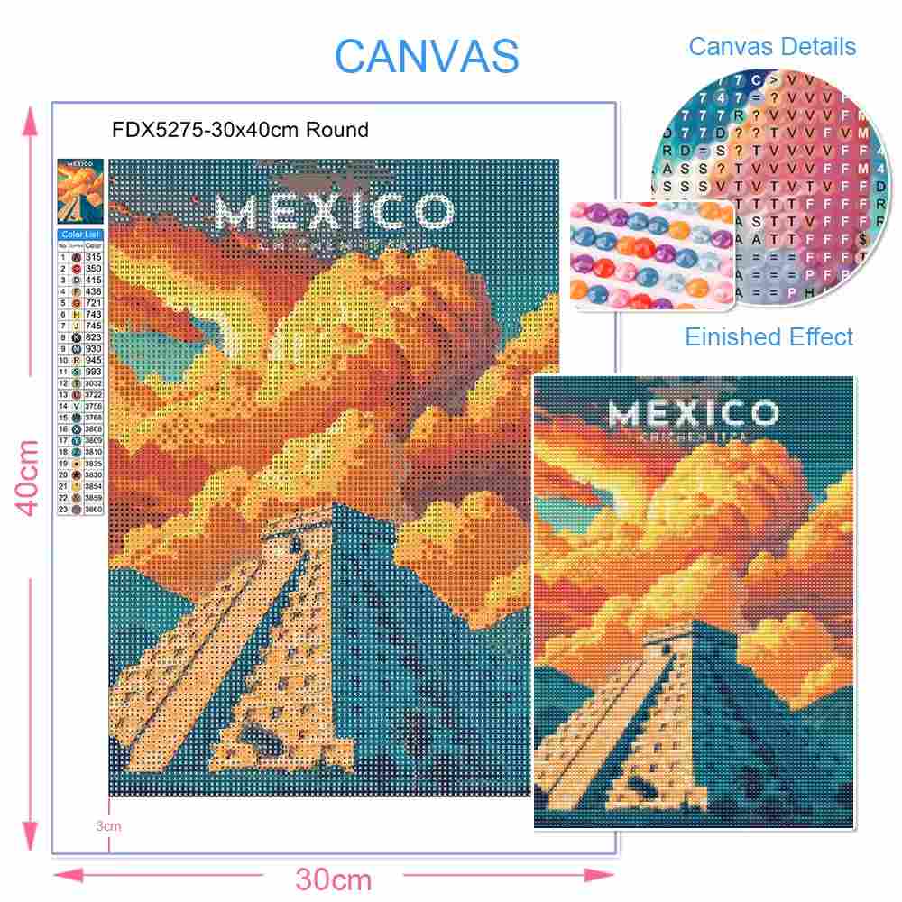 Kits de Pintura em Diamante de - Photo Mosaic Print avaliação e preço